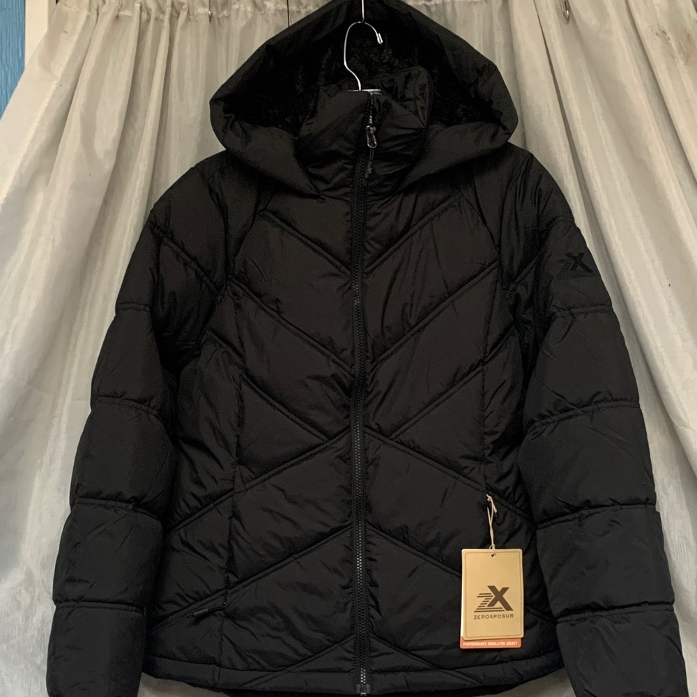ZeroXposur Women's Quilted Black Puffer Jacket